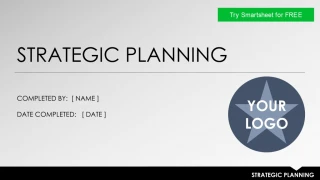 STRATEGIC PLANNING - slide 1