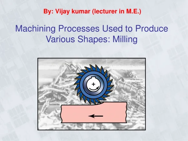 By: Vijay kumar (lecturer in M.E.)