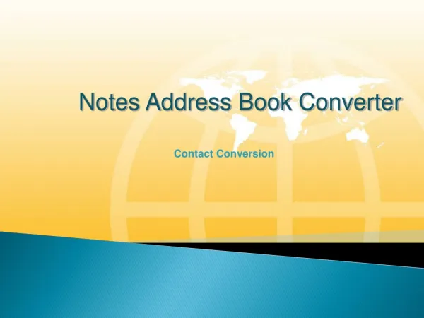 Notes Contacts Conversion
