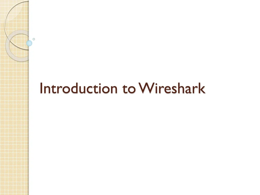 introduction to wireshark