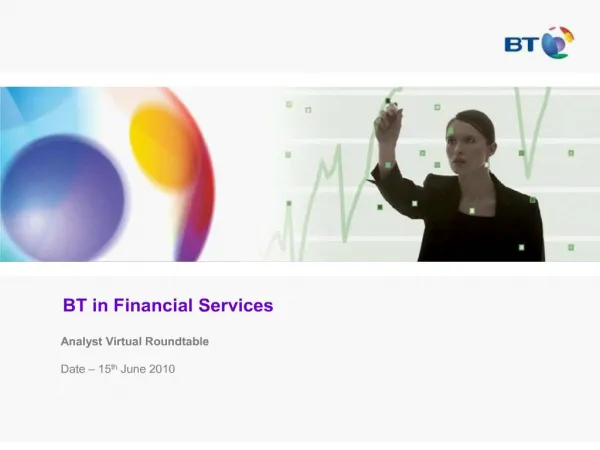 BT in Financial Services Analyst Virtual Roundtable