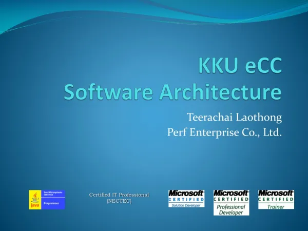 KKU eCC Software Architecture