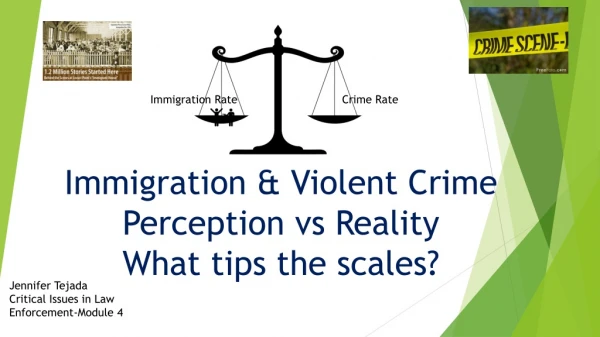 Immigration &amp; Violent Crime Perception vs Reality What tips the scales?