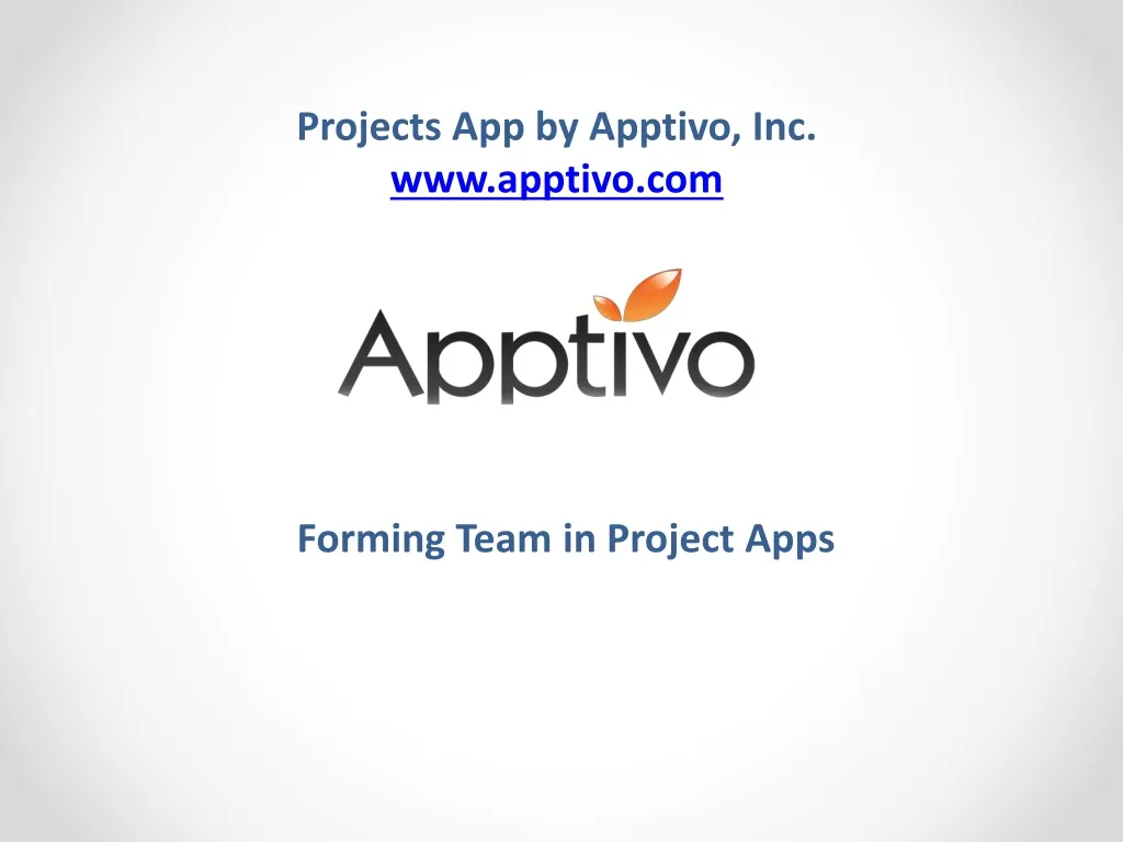 projects app by apptivo inc www apptivo com