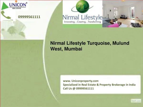 Nirmal Turquoise Mumbai - Call 09999561111 for booking