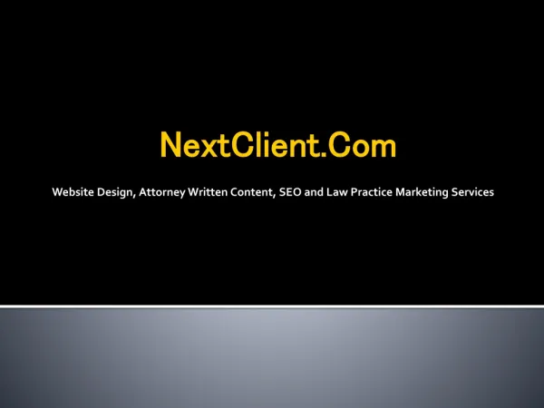 Firm for designing a Legal Website