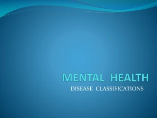 PPT - Mental Health PowerPoint Presentation, Free Download - ID:173540