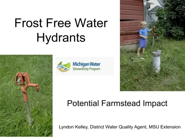 Frost Free Water Hydrants