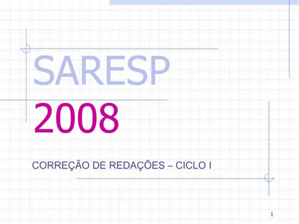 SARESP 2008