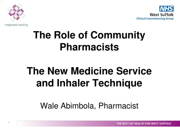 The New Medicine Service (NMS)