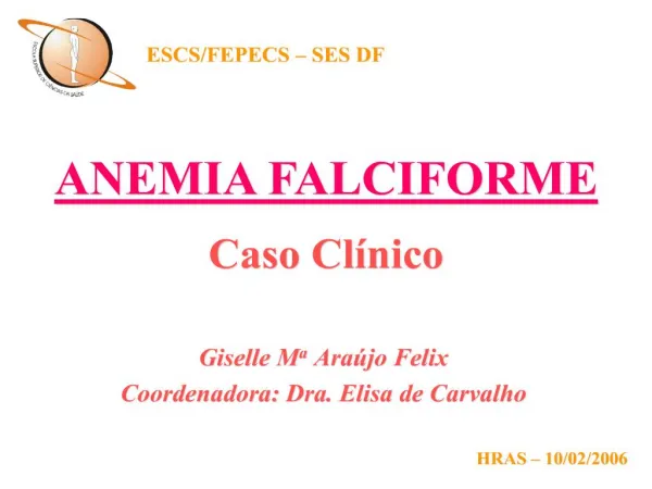 ANEMIA FALCIFORME CASO CL