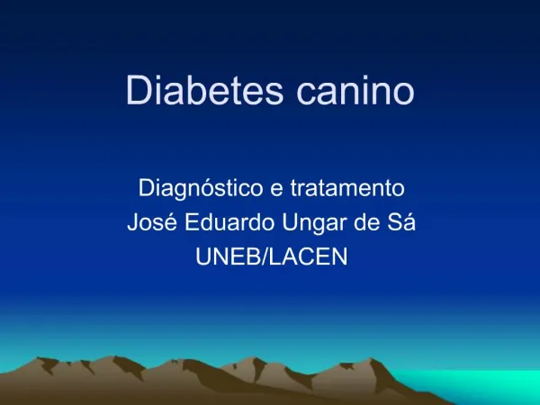 Diabetes canino