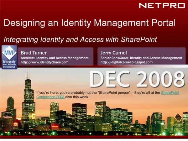 Designing an Identity Management Portal