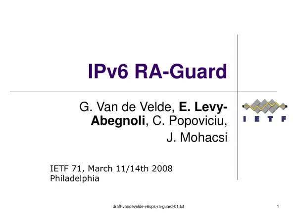 IPv6 RA-Guard