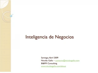Inteligencia de Negocios - slide 1