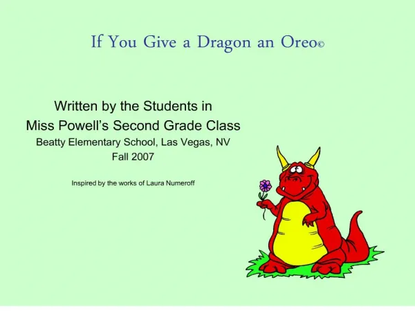 If You Give a Dragon an Oreo