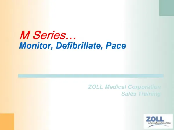 ZOLL Medical Corporation Sales Training