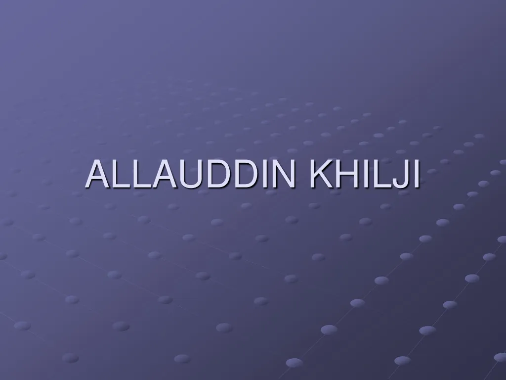 allauddin khilji