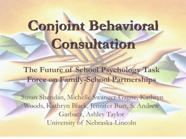 Conjoint Behavioral Consultation