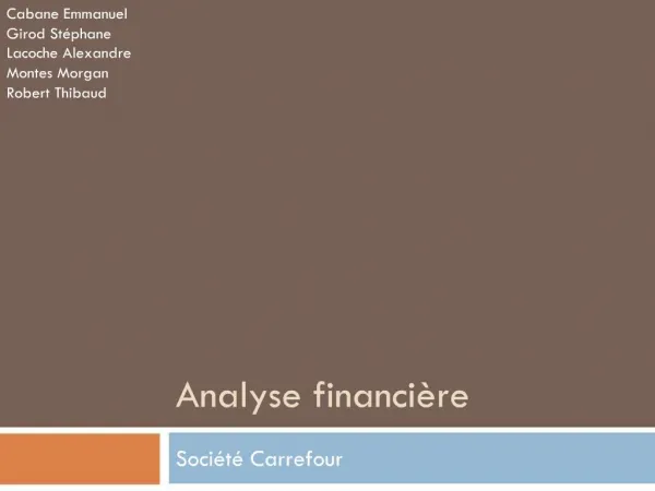 Analyse financi re