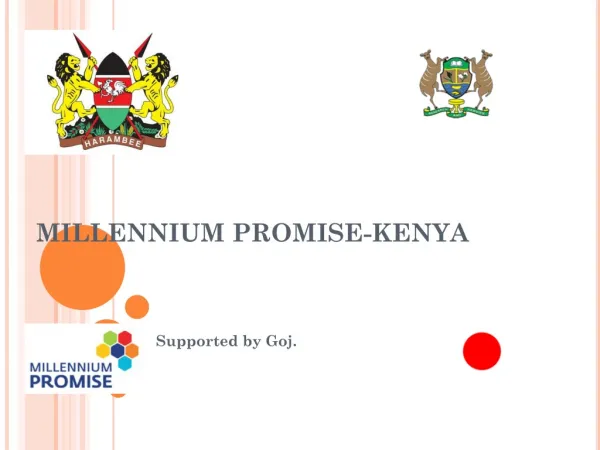 MILLENNIUM PROMISE-KENYA