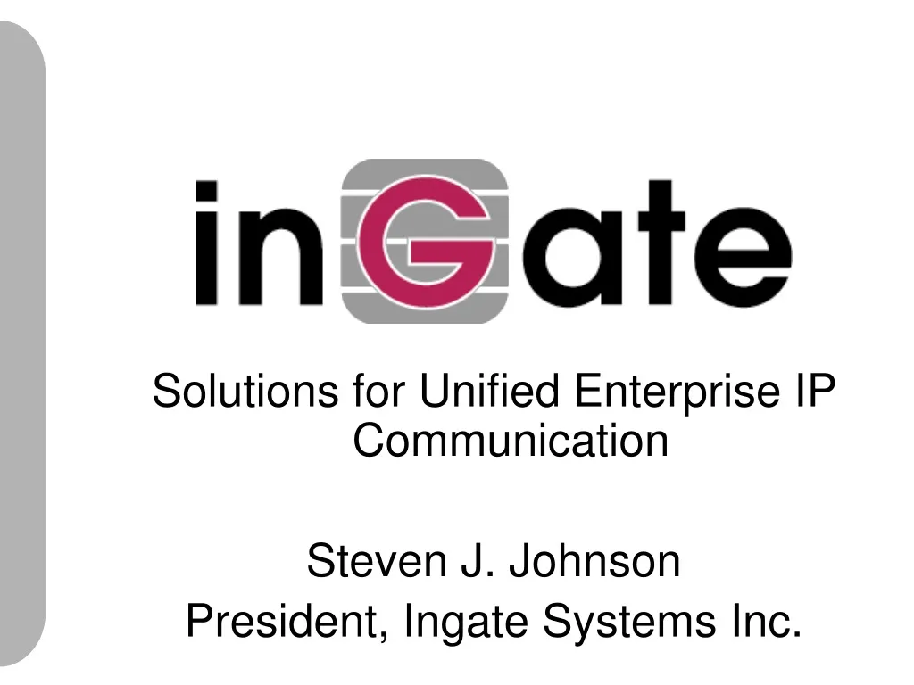 solutions for unified enterprise ip communication