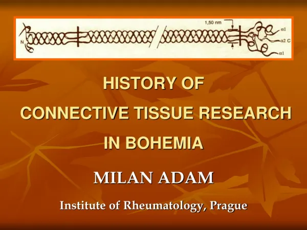 HISTORY OF CONNECTIVE TISSUE RESEARCH IN BOHEMIA