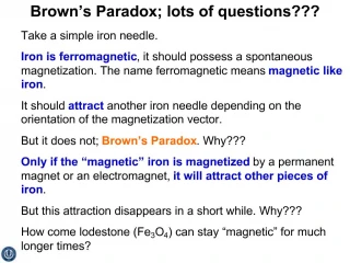Brown s Paradox; lots of questions - slide 1