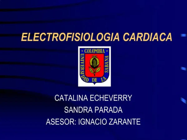 ELECTROFISIOLOGIA CARDIACA
