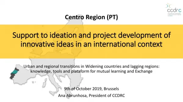 Support to ideation and project development of innovative ideas in an international context