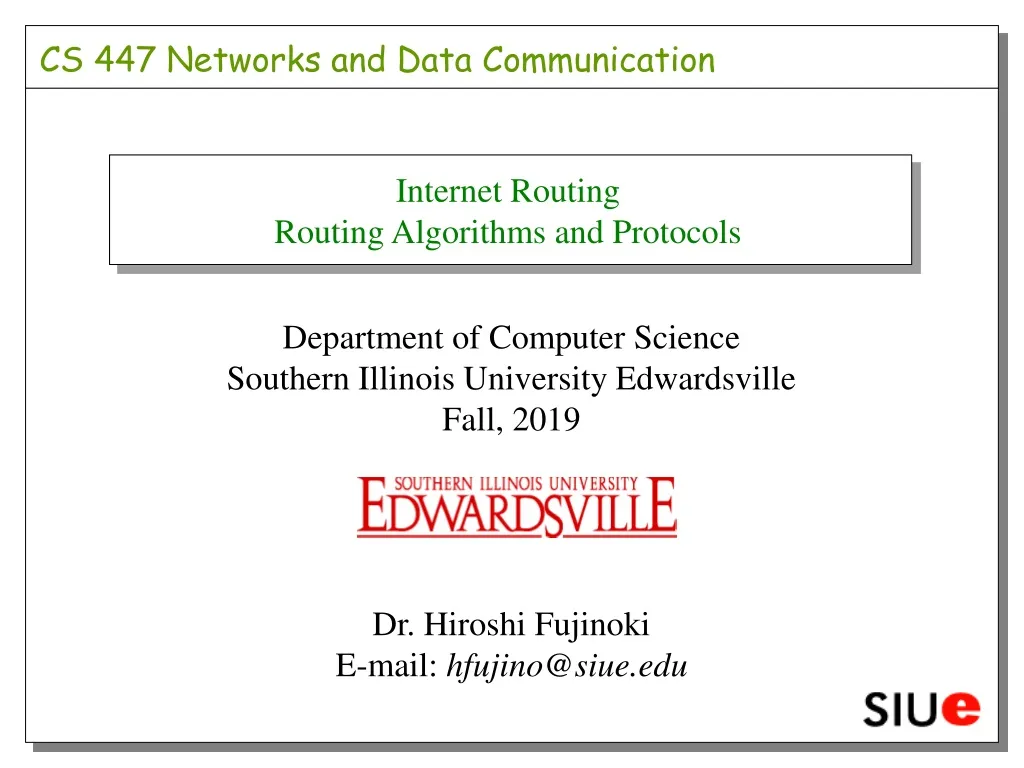 internet routing routing algorithms and protocols