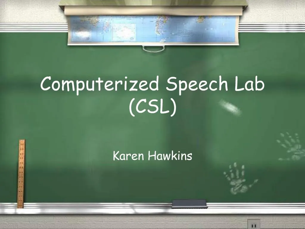 computerized speech lab ppt