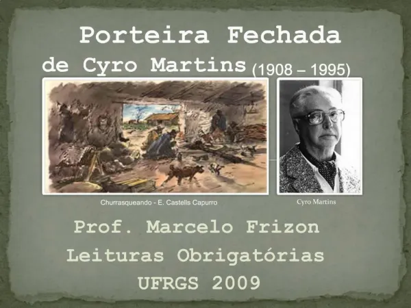 Porteira Fechada de Cyro Martins 1908 1995