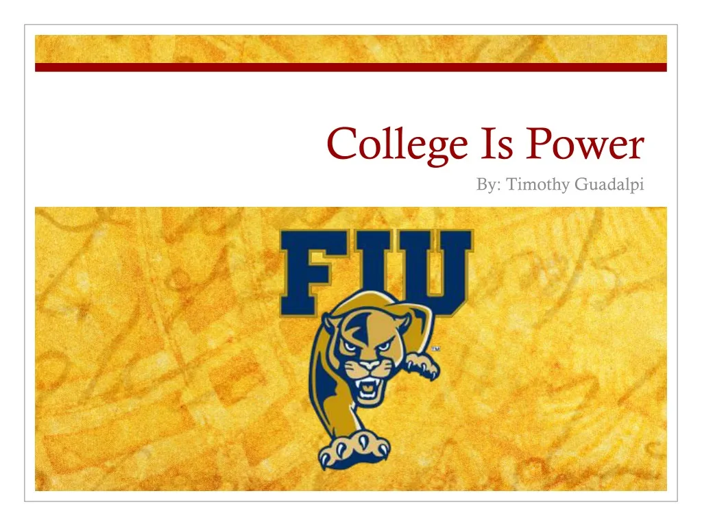 college is power