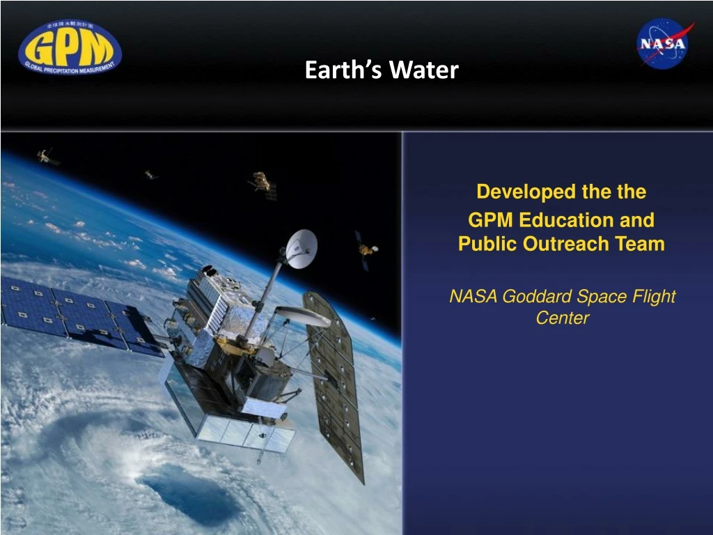 developed the the gpm education and public outreach team nasa goddard space flight center