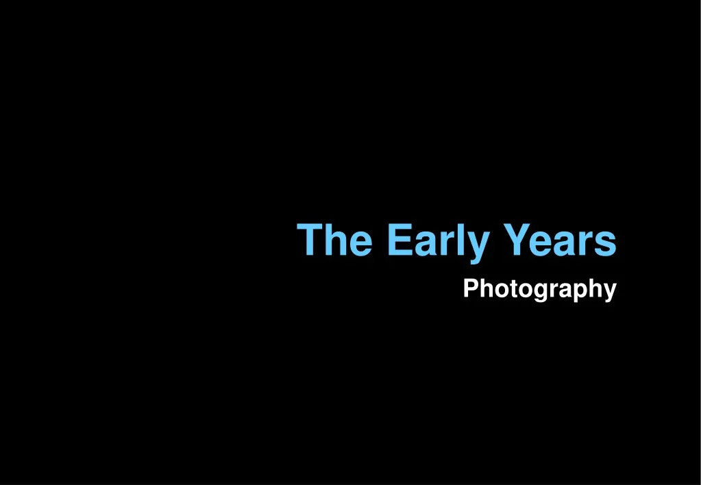 the early years photography