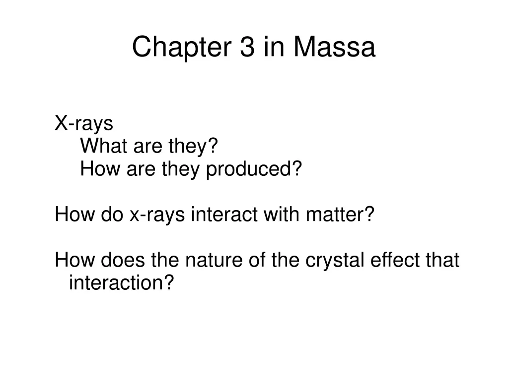 chapter 3 in massa