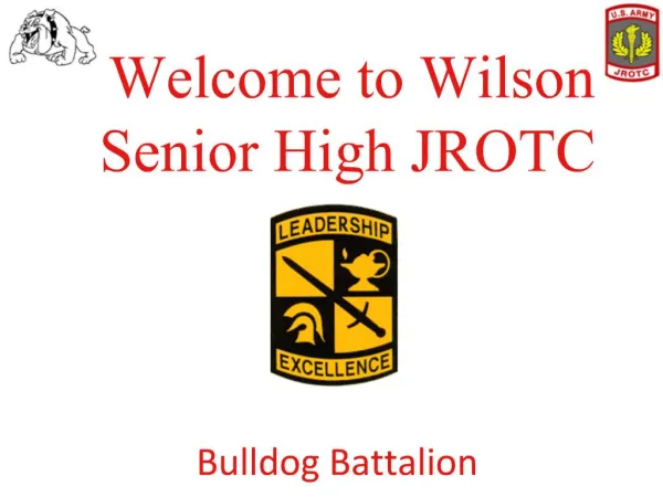 Welcome to Wilson Senior High JROTC