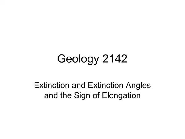 Geology 2142