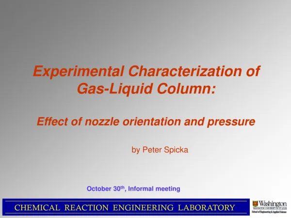 Experimental Characterization of Gas-Liquid Column: Effect of nozzle orientation and pressure