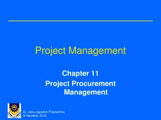 Project Management - slide 1