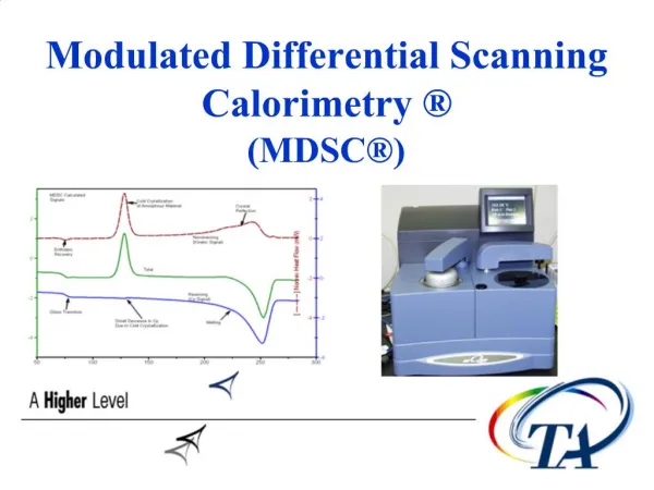 Modulated Differential Scanning Calorimetry MDSC
