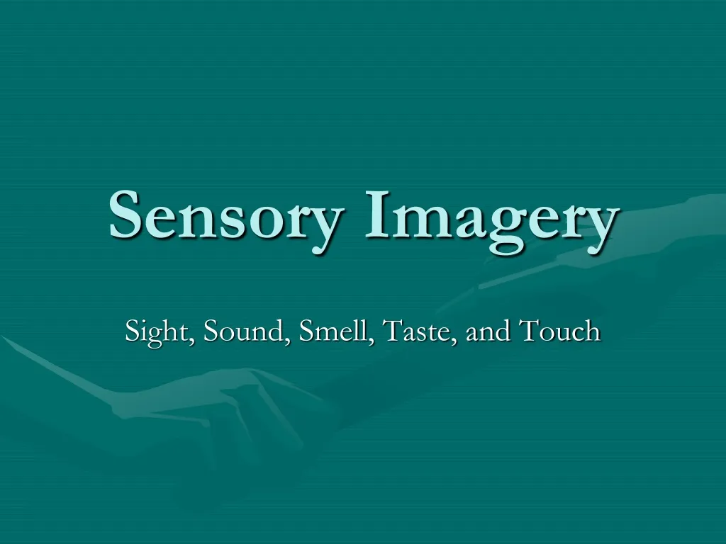 sensory imagery