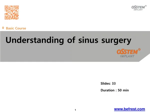 Understanding of sinus surgery