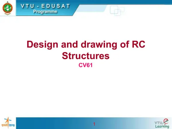 Design and drawing of RC Structures CV61
