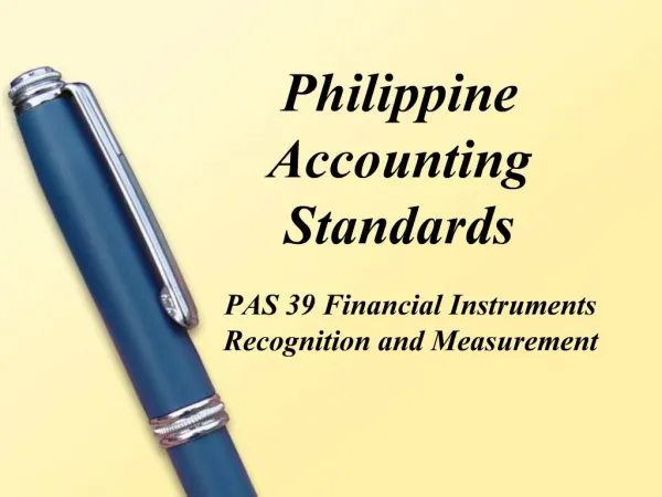 Philippine Accounting Standards