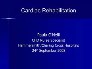 Cardiac Rehabilitation - slide 1