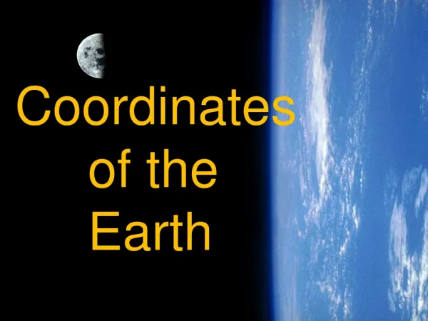 Coordinates of the Earth