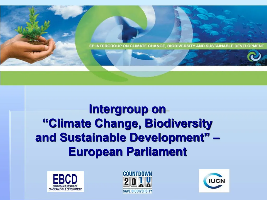 intergroup on climate change biodiversity and sustainable development european parliament
