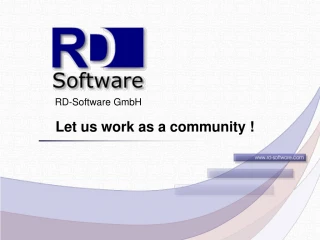 RD-Software GmbH - slide 1